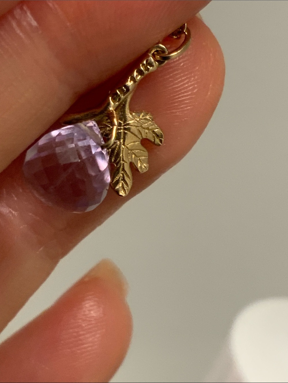 CATBIRD Neighbor’s Fig Tree Charm 14K Yellow Gold Catbird Fig Charm